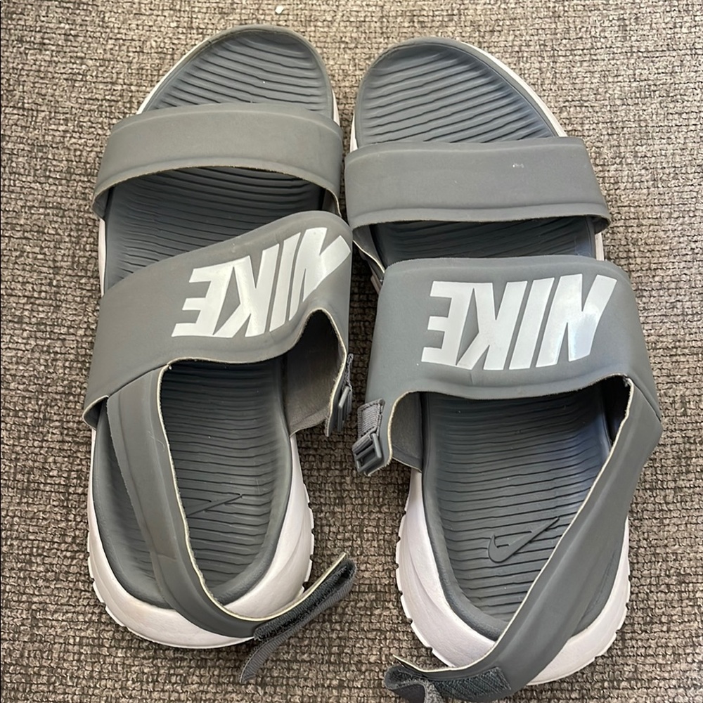 Nike Gray Slide Sandals